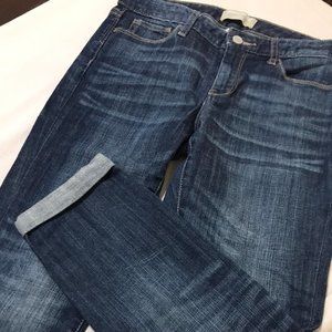 Banana Republic petite crop jeans with cuffed hem